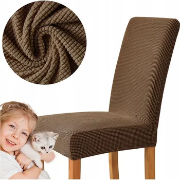 Prostěradlo Potah na židli MEBLE ODNOWA hnědý