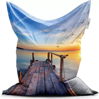 Sedací pytel Sablio Sedací vak Classic Molo a racci - 150x100 cm