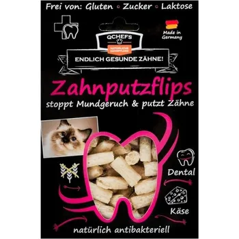 Pamlsek pro kočku Q-Chefs zdravé žvýkání Tyčinky Q-CHEFS Zahnputzflips na čištění zubů pro kočky 35g