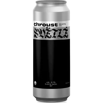 Pivo Pivovar Chroust Světlé ležák 11, plech 500ml