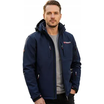 Pánská softshellová bunda Geographical Norway pánská softshellová bunda s odepínací kapuce HORSKÁ TREKINGOVÁ OUTDOOROVÁ S M L velikost XXL
