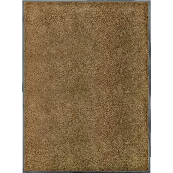 Rohožka Protiskluzová rohožka z polyamidu, hnědá, 120x90 cm, PVC