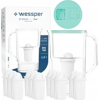 Filtrační konvice Filtrační konvice Wessper D1 SOLID FutureFlow 3,3 l zelená