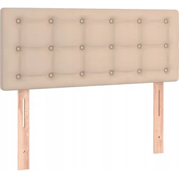 Čelo postele s nastavitelnou výškou, umělá kůže, cappuccino