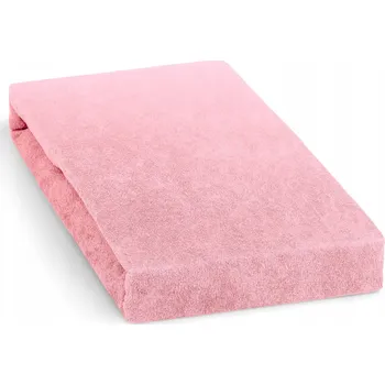 Prostěradlo Froté prostěradlo 90x200cm, růžové