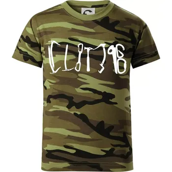 Climb equipment - Dětské maskáčové triko - 122 cm/6 let ( Zelený maskáč )