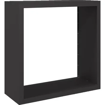 Stojan na palivové dřevo z oceli, černý, 100x40x100 cm