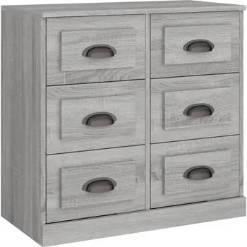 Komoda Skříňka z dřevotřísky, šedý dub Sonoma, 70x35,5x67,5 cm