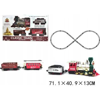 Vláček a vláčkodráha Klasická vláčkodráha na baterie s efekty 5m Świątec