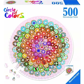 Puzzle RAVENSBURGER Kruhové Donuty 500 dílků