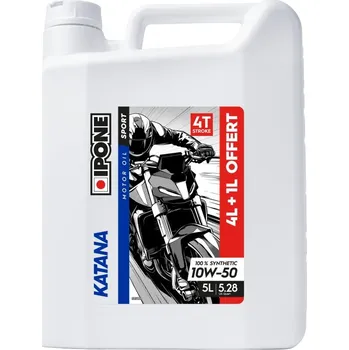 Motorový olej Motorový olej IPONE KATANA 10W50 5L (ESTER, MA2) - AKCE 4L+1L