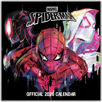 Kalendář Kalendář 2026 Spiderman Nástěnné kalendáře 30x30 cm pro kluka
