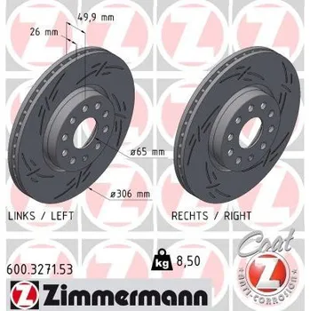 Brzdový kotouč Brzdový kotouč ZIMMERMANN 600.3271.53