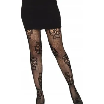 Dámské punčochy Punčocháče kabaretky Fiestas Guirca 40den černé Black univerzální velikost