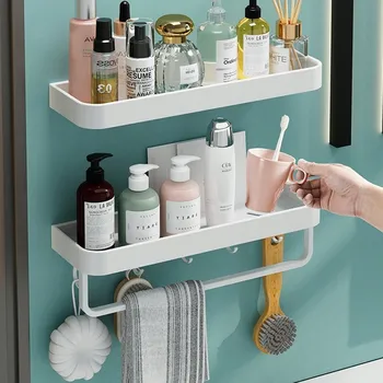 police 2x KOUPELNOVÁ POLICE Bílá samolepicí 40 cm