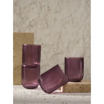 Sklenice Sinsay - Rýhované sklenice 4 ks - fialová - 299ES-44X - 299ES-44X-ONE