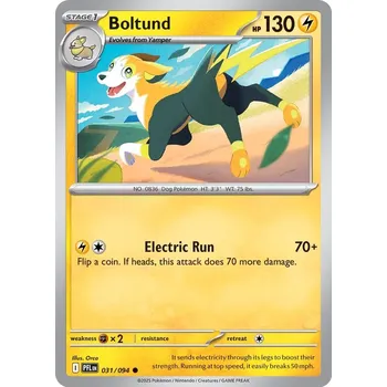 Sběratelská karetní hra Pokémon PFL 031/094 Boltund - Phantasmal Flames Stav: Near Mint, Verze: REVERSE HOLO