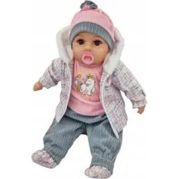 Panenka Lalka bobas mówi i śpiewa smoczek + butelka 45cm (pl, 2000, MarioToys)