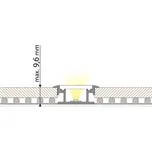 Nášlapný hliníkový profil 27x11 mm, mléčný difuzor 2m *ML-761.011.07.2