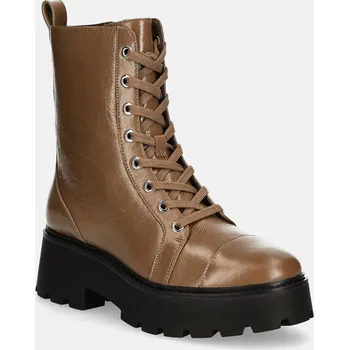 Dámská zimní obuv Kožené workery MICHAEL Michael Kors Blake dámské, hnědá barva, na plochém podpatku, 40F4BKFE7L.229 88X, EUR 38