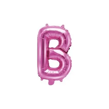 Balónek Fóliový balónek písmeno "B", 35 cm, tmavě růžový