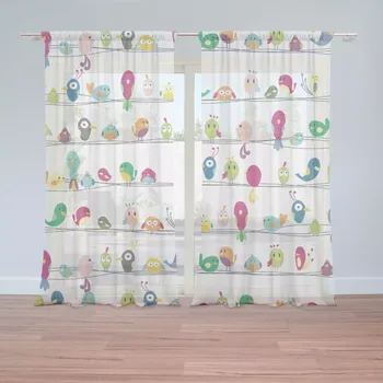 Záclona Sablio Záclony Ptáčci: 2ks 150x250cm