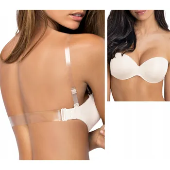 Dámské oblečení Sielei podprsenka bardotka, balkonetka bílá velikost 70B