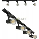 BERGE LED lišta 1m + 4x bodové světlo E27 - Sada