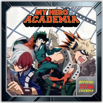Kalendář Kalendář 2026 My Hero Academia Nástěnné kalendáře pro chlapce 30x60 cm