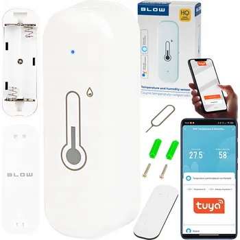TEPLOMĚR VLHKOMĚR MONITOR BLOW SENZOR VLHKOSTI TEPLOTY TUYA WIFI