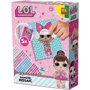 Panenka SES CREATIVE L.O.L. Surprise kreativní set mozaika s nalepovacími kamínky | 65554