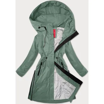 Dámská cargo bunda Dámská bunda s kapucí ve zelených odstínech, odstíny zelené M (38)
