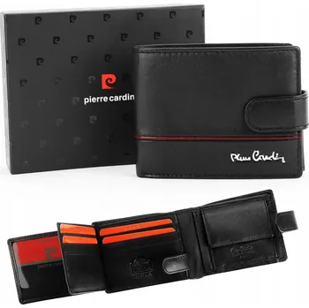 Peněženka Peněženka Pierre Cardin , přírodní kůže, černá - muž