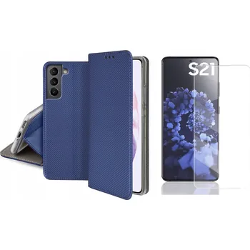 Pouzdro na mobilní telefon Pouzdro s klopou TelForceOne pro Samsung Galaxy S21 modré