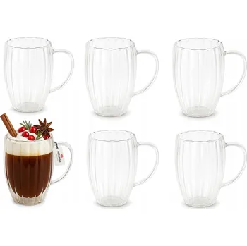 Sklenice Sklenice na kávu na kávu a čaj Premium 350 ml, 6 ks