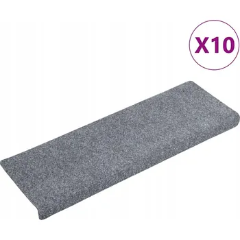 Rohožka Protiskluzová rohožka na schody z polypropylenu, světle šedá, 65x21x4 cm