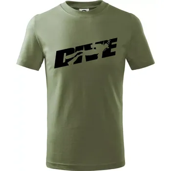 Dive potápěč - Tričko dětské bavlněné - 158 cm/12 let ( Khaki )