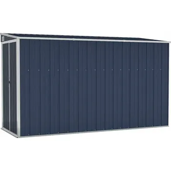 Zahradní domek Zahradní domek na nářadí z pozinkované oceli, antracitový, 118x288x160 cm