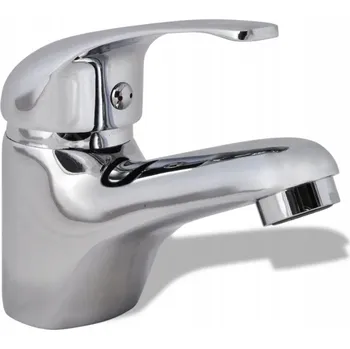 Vodovodní baterie Umyvadlová baterie páková chromovaná, slitina zinku, 13x10 cm