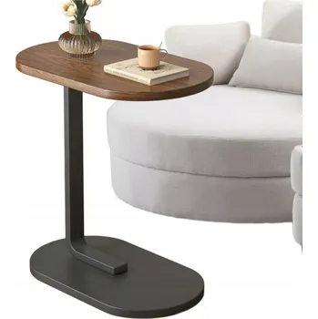 Konferenční stolek STOLIK KONFERENČNÍ STOLIK POLICE NA ČASOPISY MALÝ VEDLEJŠÍ STOLIK HNĚDÝ