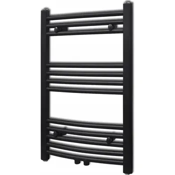 Radiátor Koupelnový radiátor vodní 1 W 4 x 764 mm černý