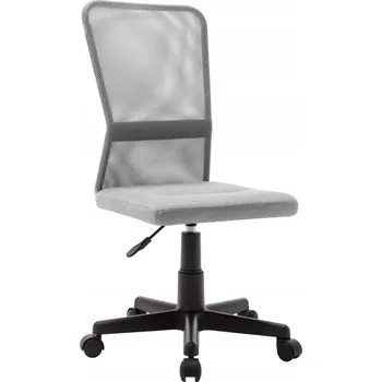 Kancelářská otočná židle, nastavitelná výška, šedá, 44x52x90-100 cm