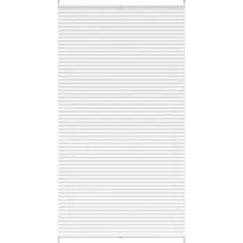 Roleta Roleta plisé krep bílá 110x200 cm, hliníkový rám