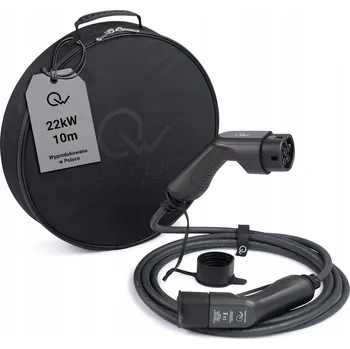 Nabíjecí stanice pro elektromobil Přímý kabel Green Wallbox Typ 2, délka 10 m, 3fázový, 22 kW