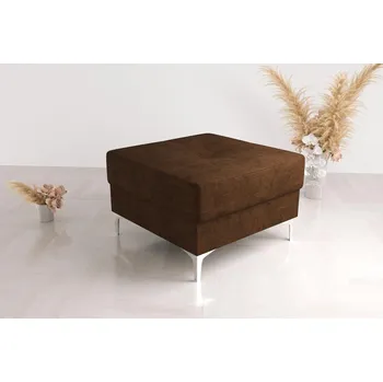 Taburet Nábytek PEGAS s.r.o. Taburet s kontejnerem 55x55 cm - hnědá