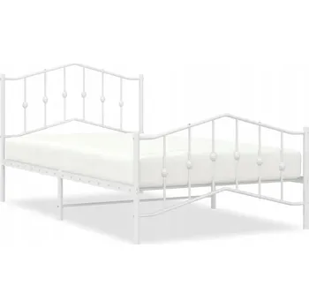 Postel Manželská postel kovová G04V 200x200 bílá