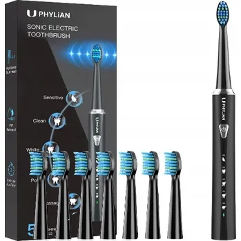 Elektrický zubní kartáček PHYLIAN H7 Sonický elektrický kartáček na zuby + 8 vyměnitelných hlavic