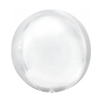 Balónek Fóliový balónek "Koule", bílý, Godan, 50 cm (20"), ORB