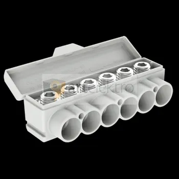 Distribuční svorka SLT 50-6 žluto-zelená Al 10-50/Cu 2.5-35 mm2 1000V typ MAS6050Y10 Morek