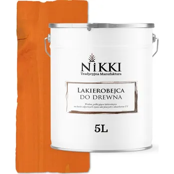 barva a nátěr na dřevo Lazurovací lak NIKKI 5 l oranžový polomat